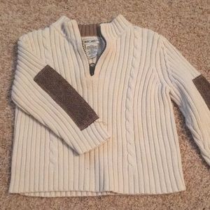 Toddler boys cream sweater